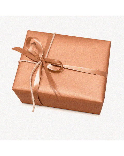 Gavepapir B 40 cm. Kobber, kraftpapir. 100 mtr