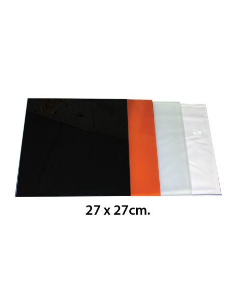 Glashylle (27 x 27 cm.)