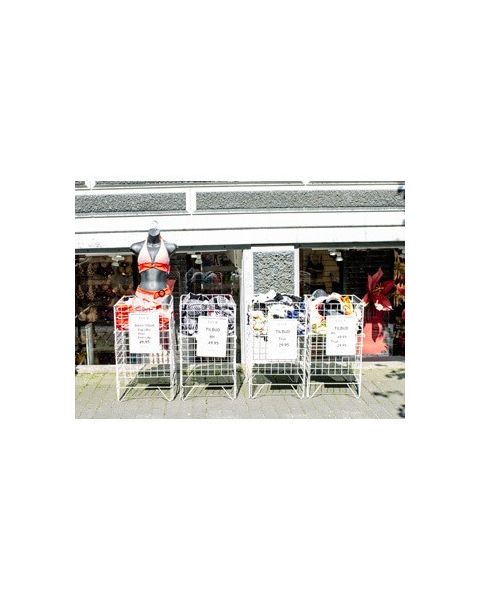 Salgskurv - hvit - Nancy 1