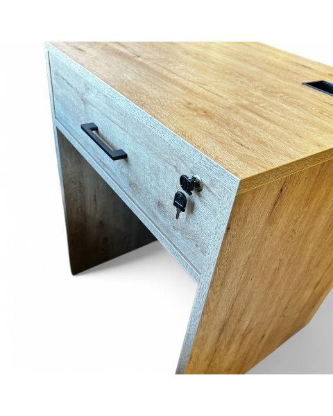 Disk naturfarve 70 x 70 x H90 cm med skuffe DEMO
