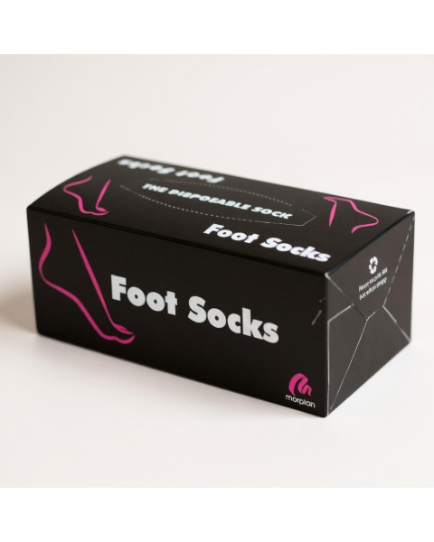 Engangsstrømper, eske med 144 stk., sort