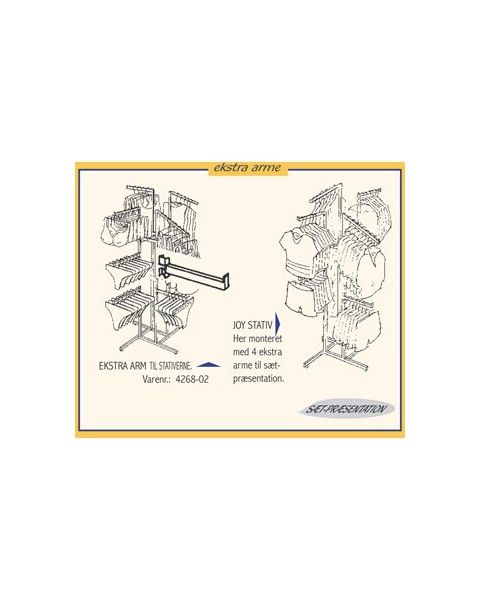 Ekstra arme til stativer - Lige midterarm - 25 mm. Kan passe til flere stativer se mere i beskrivelsen. Velg farge