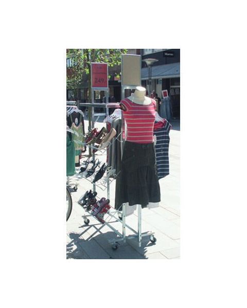 Gatestativ m/ Damegine - L5, galvansieret. 110 x 55 x H170 cm