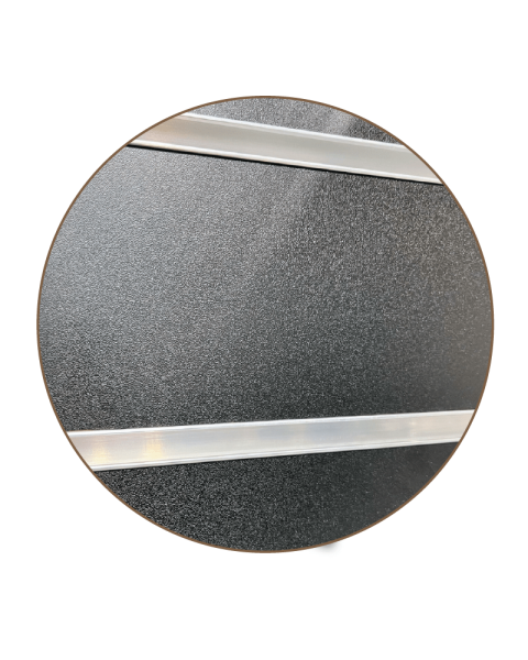 Rillepanel - 59,5 x 120 cm. - sort - 10 cm. - Supersett, let tekstur