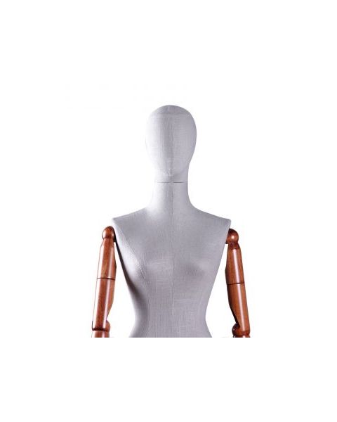 1800 vintage damemannekeng. Hør torsø aftagelig hoved. Hvite ben. Inkl. arme.