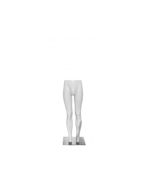 Fotomannekeng. Hvit, herre. H 175 cm.