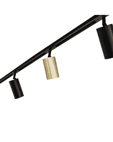 Tube pro spot, 1F, Ø6, H13,5 cm, Messing, LED-lyskilde, PAR 16, 5 W, GU10 fatning, 360 Lumen, 3000K