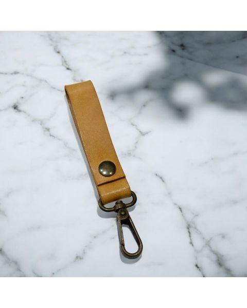 Lærstropp med karabinkrok - natur