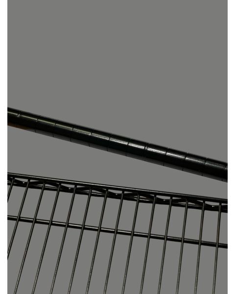 Reol - Sort, let blank (B 91 x D 46 x H 160 cm.) - TUBO