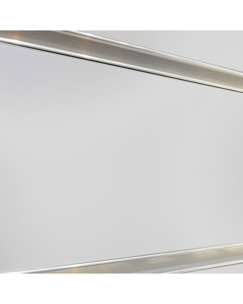 Rillepanel, Grå. 10 cm. Standard. Inkl. alulister. Velg størrelse.