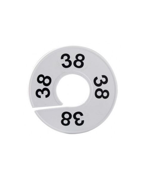 Rund størrelsesopdeler, hvit, str.