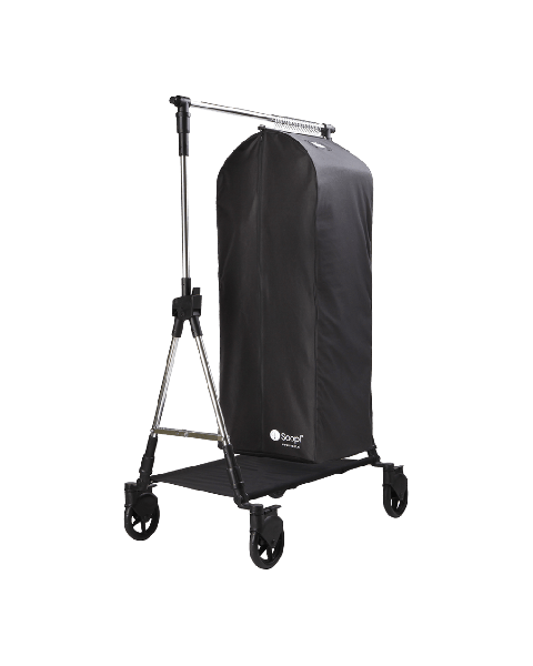 Soopl - XL bags - Kollektionspose med kuffertlukning - sort, 48 x 40 x H126 cm. 