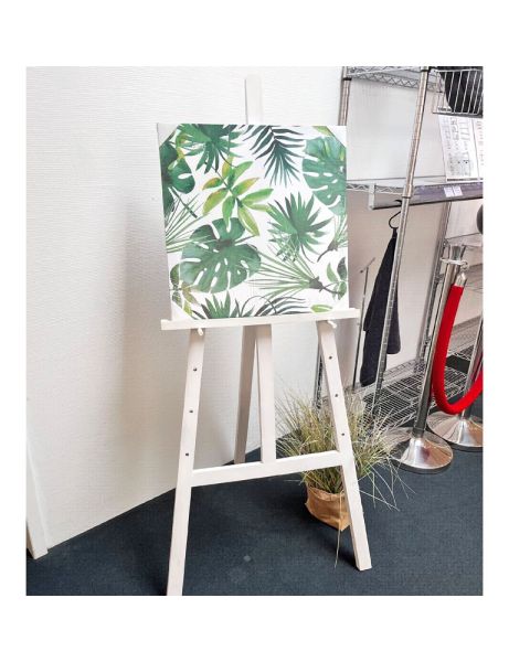 Staffeli H 145 cm. Hvit, rustik