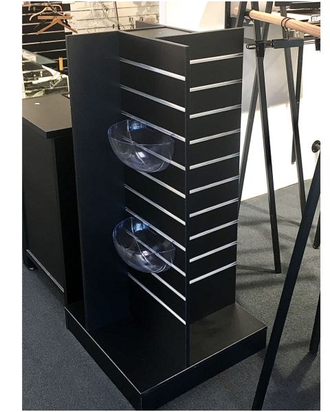 Stjerne gondol - 60 x 60 xH135 cm. Sort. Rillepanel