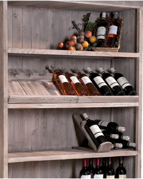 Skrå flaskeholder - 5 flasker - Heritage. 50 x D35 x H27 cm