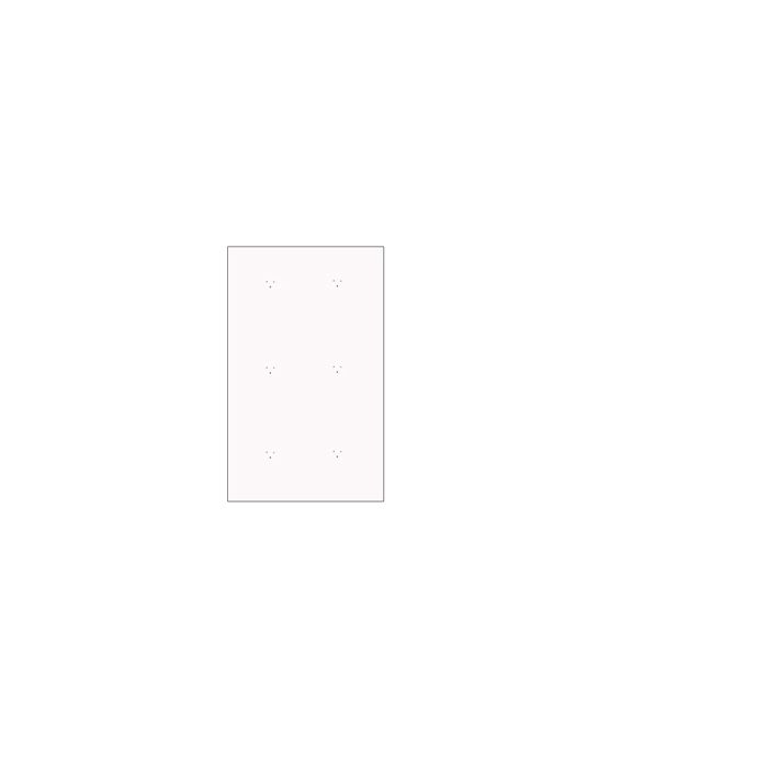 Veggplate, hvit 80 x 120 cm.