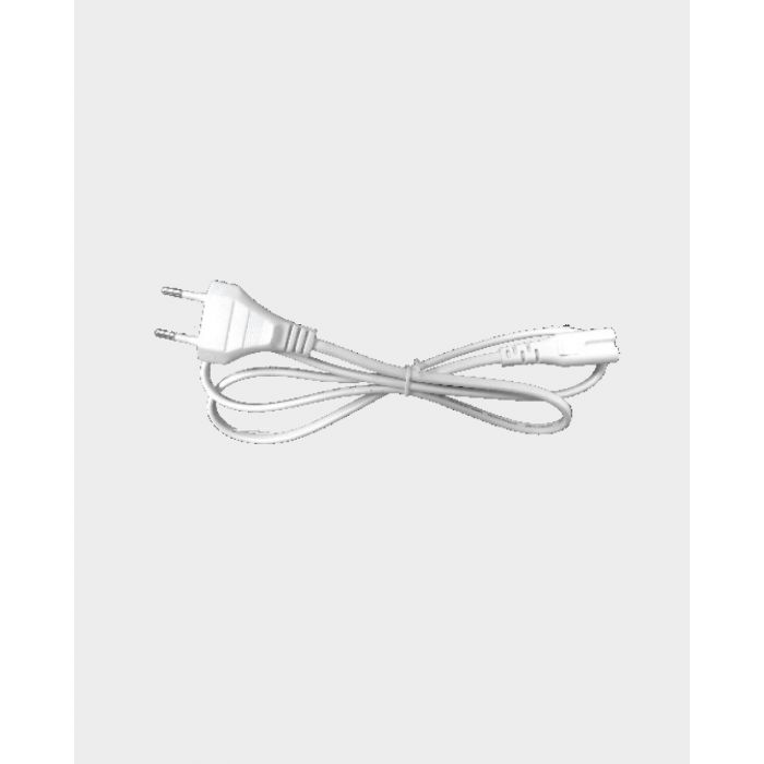 Kabel med hanstik, hvit, 1 meter