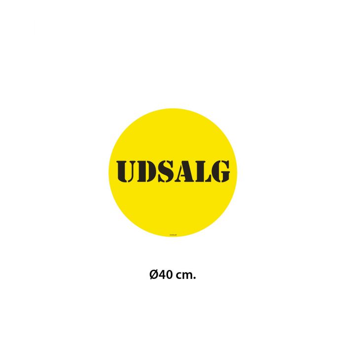 Poster - UDSALG - Ø40 cm.