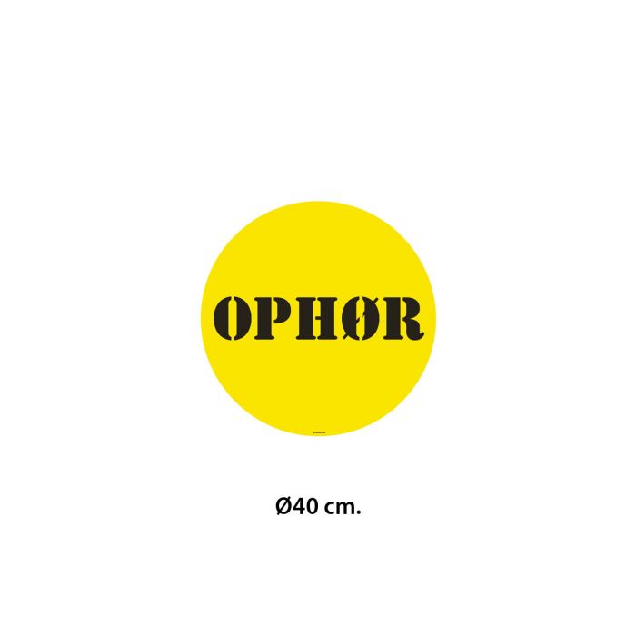 Poster - OPHØR - Ø40 cm.