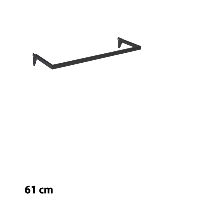 U-bøylestang 61,5 cm. svart