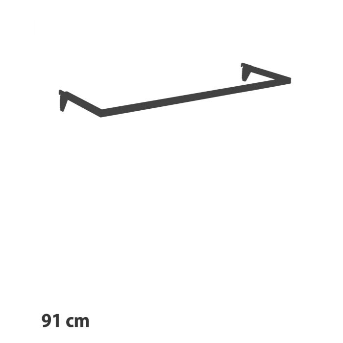 U-bøylestang 91,5 cm. svart