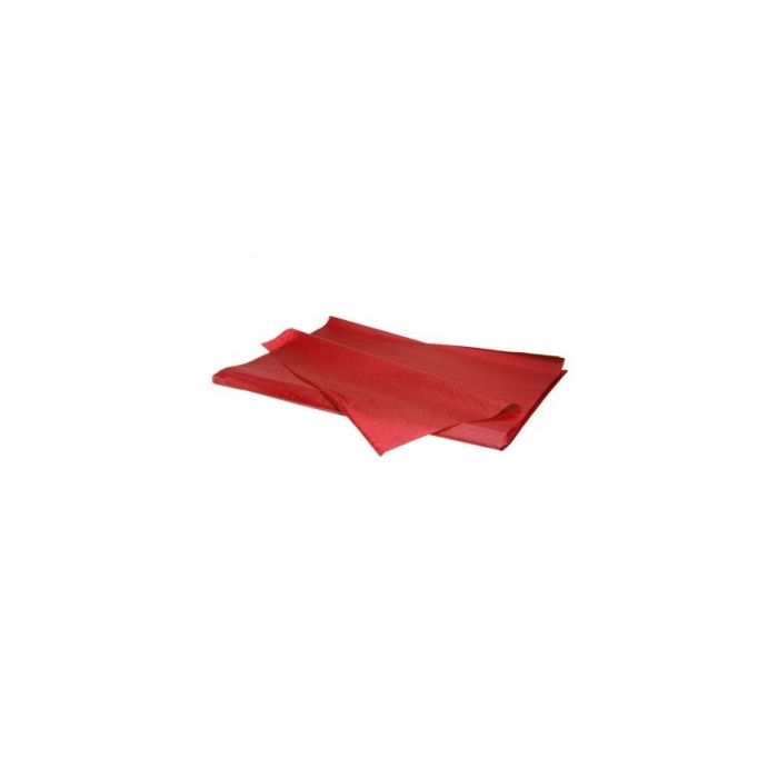 Silkepapir, rød, pk. med 240 ark, 50 x 75 cm- 17 gram