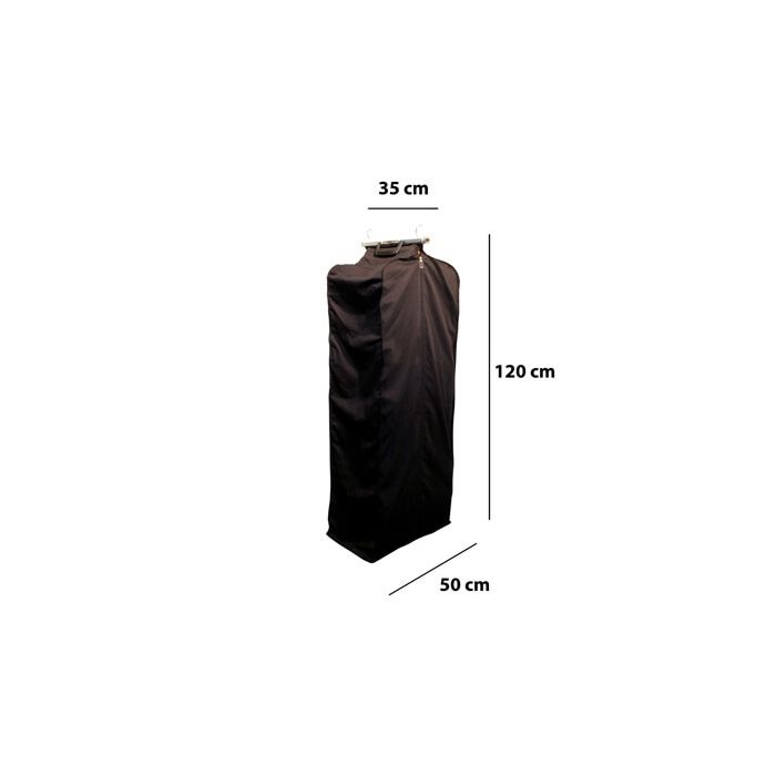 Kolleksjonspose m/koffertlukkning L: 120 cm - Sort