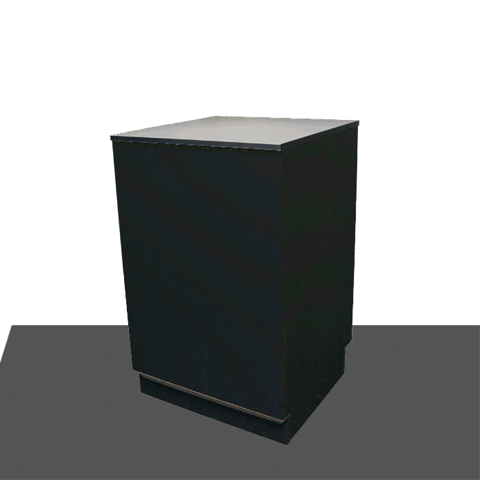 Basis disk (B 60 cm.) - Sort med 2 hylder