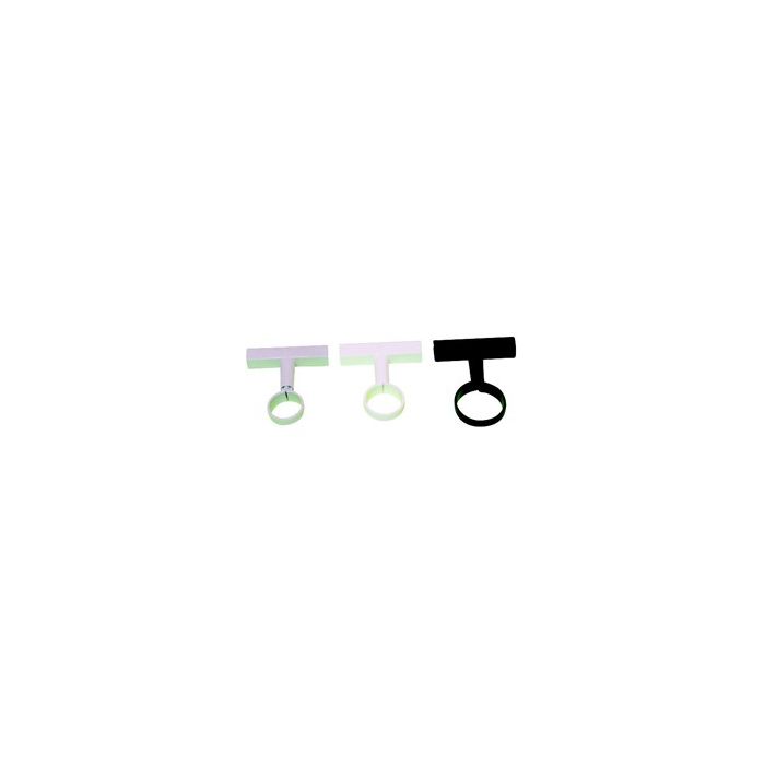 Plastic Tube clip with T-connector with Ø 25 mm.