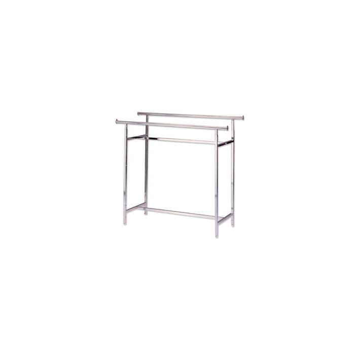 Twin, dobbeltstativ, høydejusterbar, krom, B150 x H122-170 cm