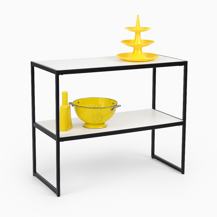 HAPPY! Opleggsbord med hvite melamin. B94 x D40 x H82 cm.