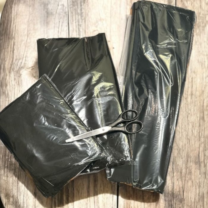 Forsendelsesposer m/ tape, sort - postordrepose.