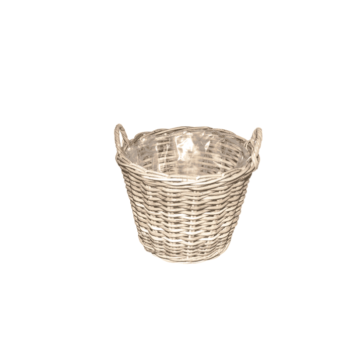 Løse kurv (pileflet) top Ø37 cm, bund Ø26 cm, H30 cm