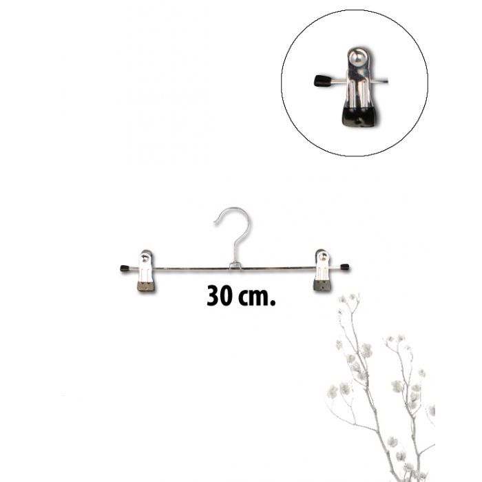 Metall klypehenger (B 30 cm) Sort dup *TILBUDSVARE* Min. Kjøb 300 stk.