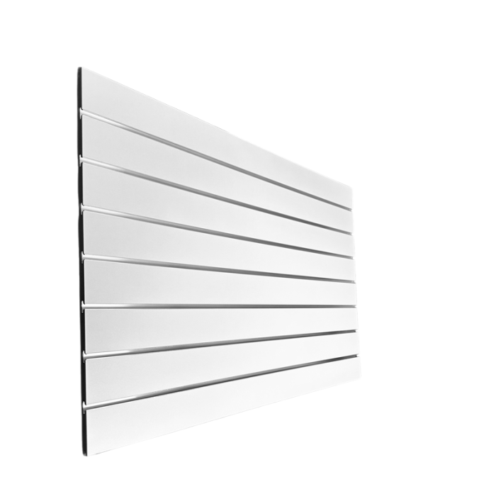 Rillepanel - 120 x 80 cm. - hvit - 10 cm. 1  stk. - Supersett, let tekstur