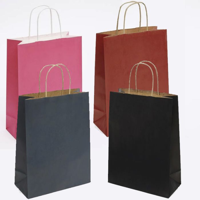 Papirpose - Mellem H 29 cm.- 50 stk. Velg farge