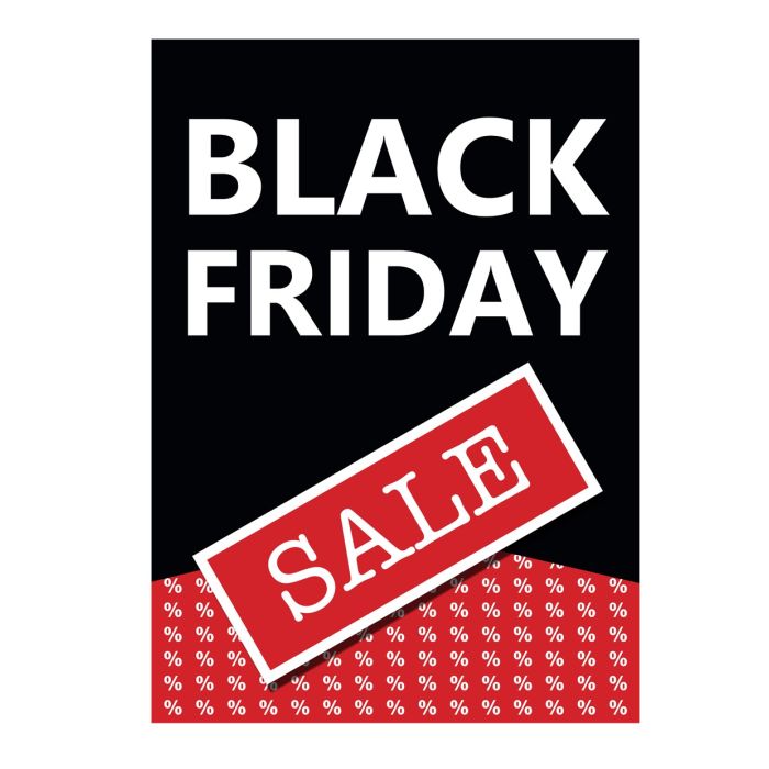 Poster plakat med Black friday
