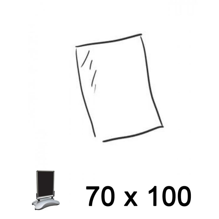 Tilbehør - plastikplade 70x100