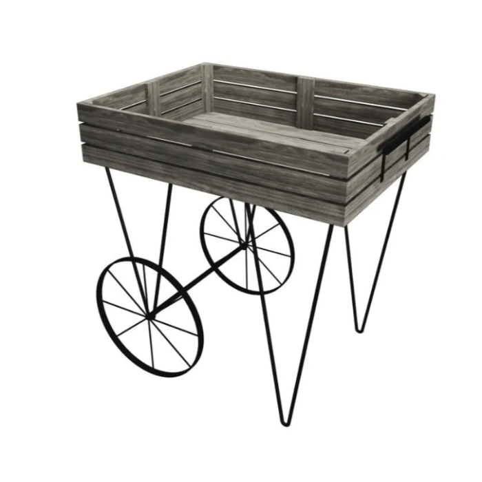 Markedsvogn, metal, stel, 60 x 80 x H85 cm. Heritage