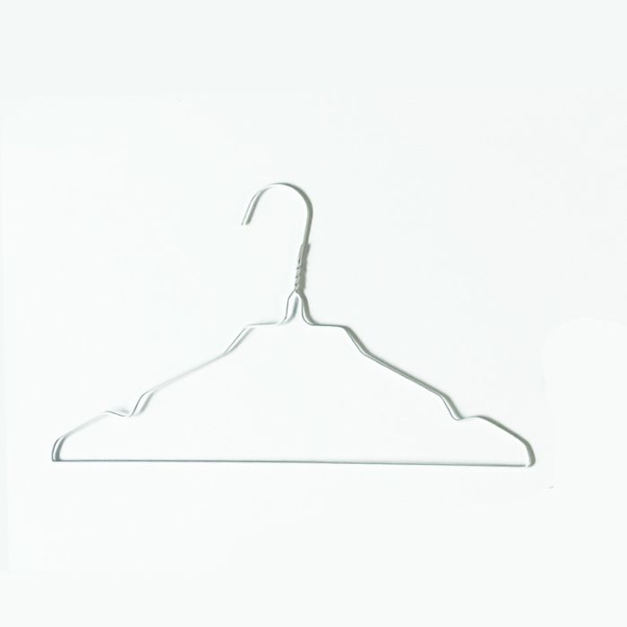 Renserihenger - 33 cm ( Barn ) - 500 stk - Med hakk. Hvit *TILBUDSVARE*