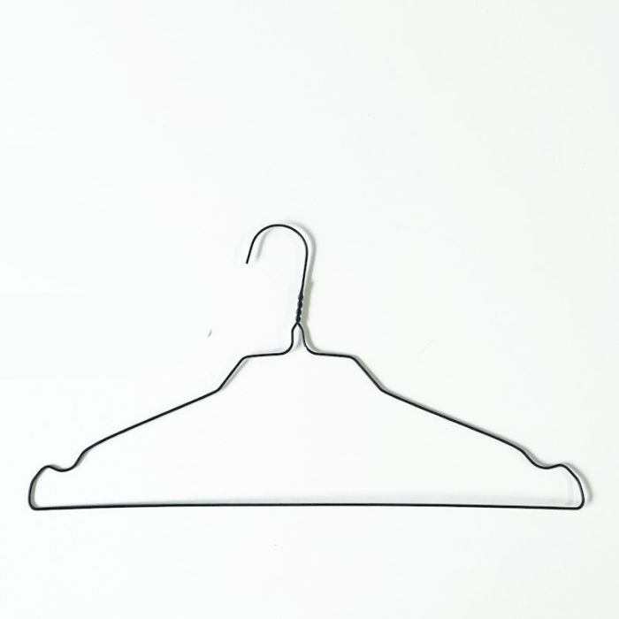 Renserikleshenger m/hakk - 40 cm - 500 stk - Med hakk. Sort *TILBUDSVARE*