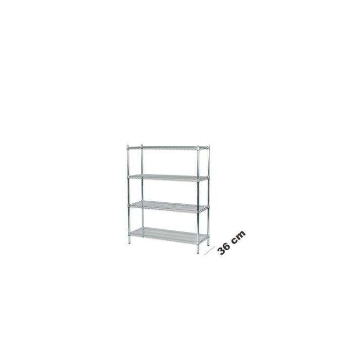 Mellom reol H 160 x B 122 x 36 cm dyp