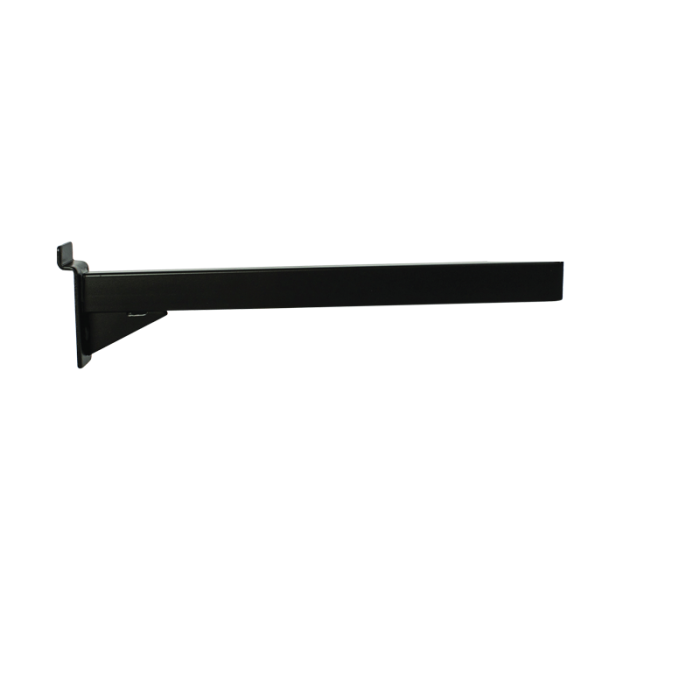 Lige hyldeknægt (35 cm.) - t/ panel - sort
