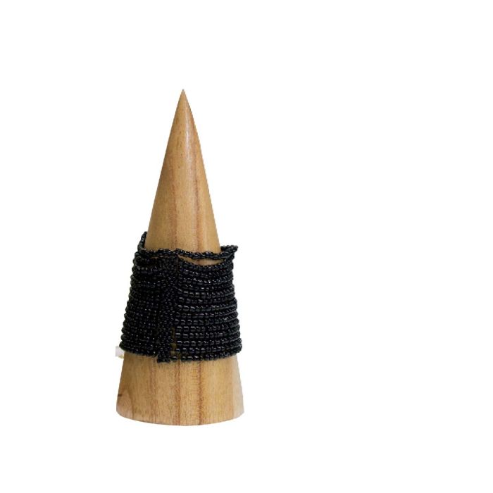 Kegleformet armbåndsdisplay i tre, natur
