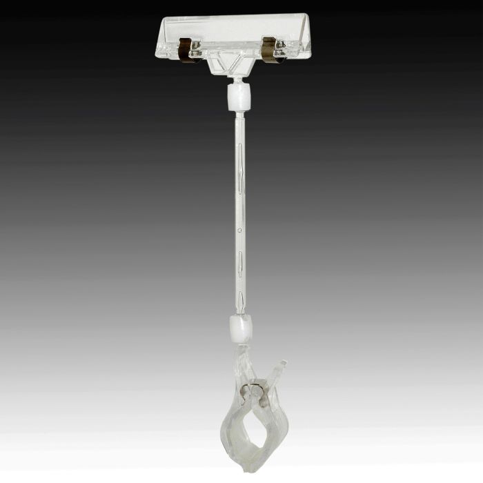 GRIP skilteholder, H20cm. Bred klemme