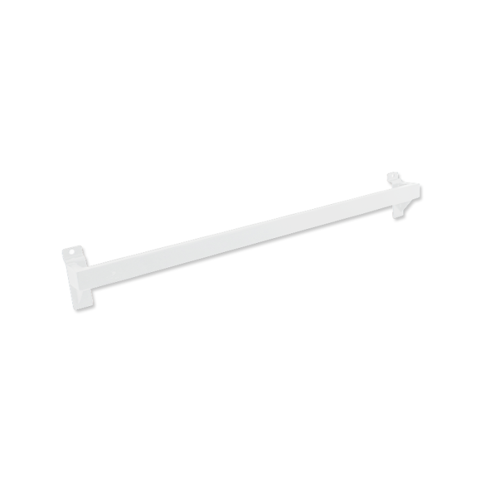 Dekostang 60 cm, i hvit, t/ rillepanel