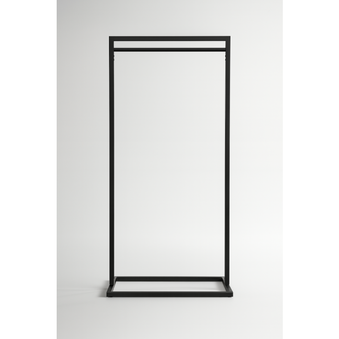 Bøjlestativ, sort, B80 x 50 x H180 cm - Vareprøve 
