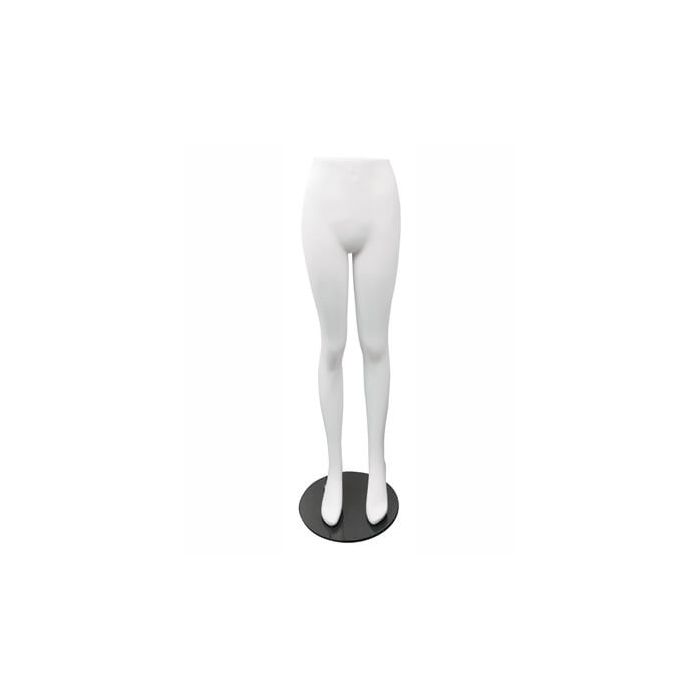 Mannekengunderdel, dame, inkl. glass fot, 120 cm, glasfiber, mat hvit