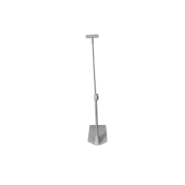 Pallestanderfot, teleskopisk, lysegrå, H33-58 cm