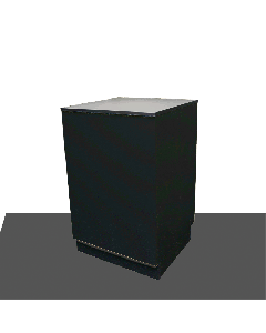 Basis Disk sort med 2 hyller. 60 x 60 x H96 cm